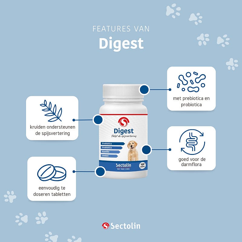 Sectolin Digest Hond 100 tabletten | 13559