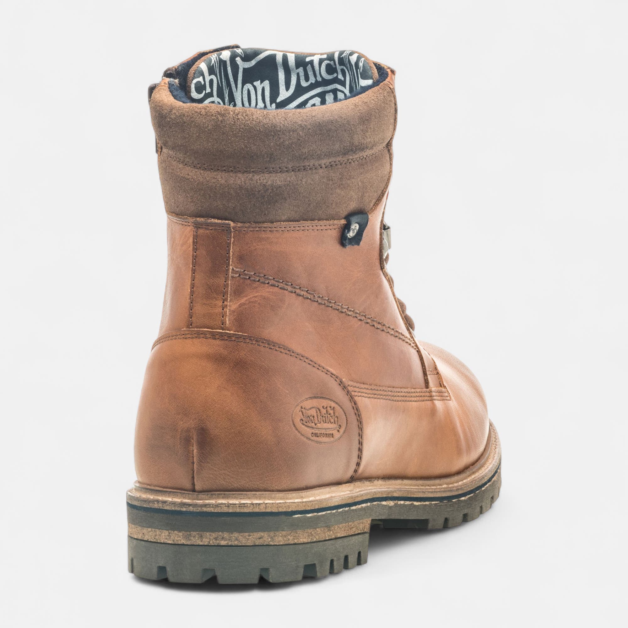 Boots Homme en cuir cognac