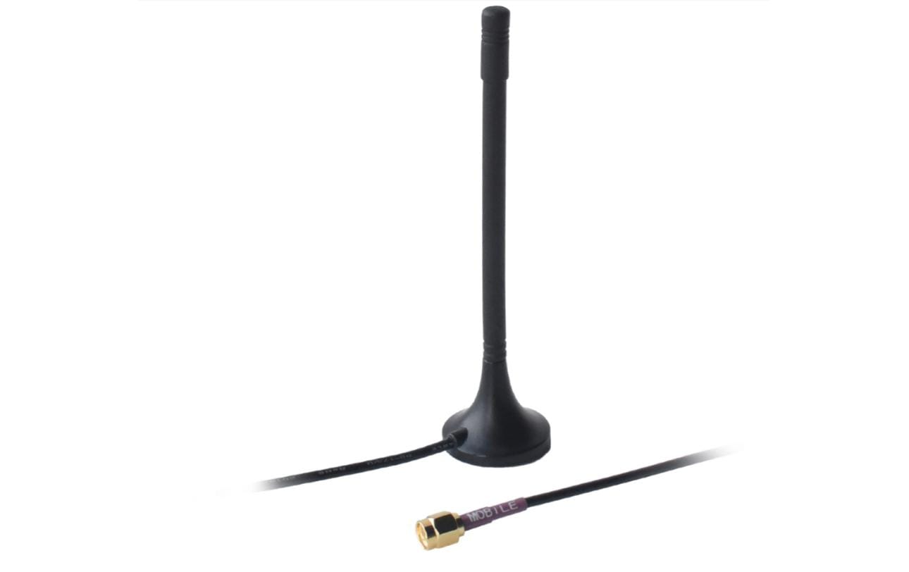 LTE-Antenne SMA, 2dBi, 3m SMA 2 dBi RundstrahlTeltonika LTE-Antenne Magnetisch mit Verbindungskabel 3m