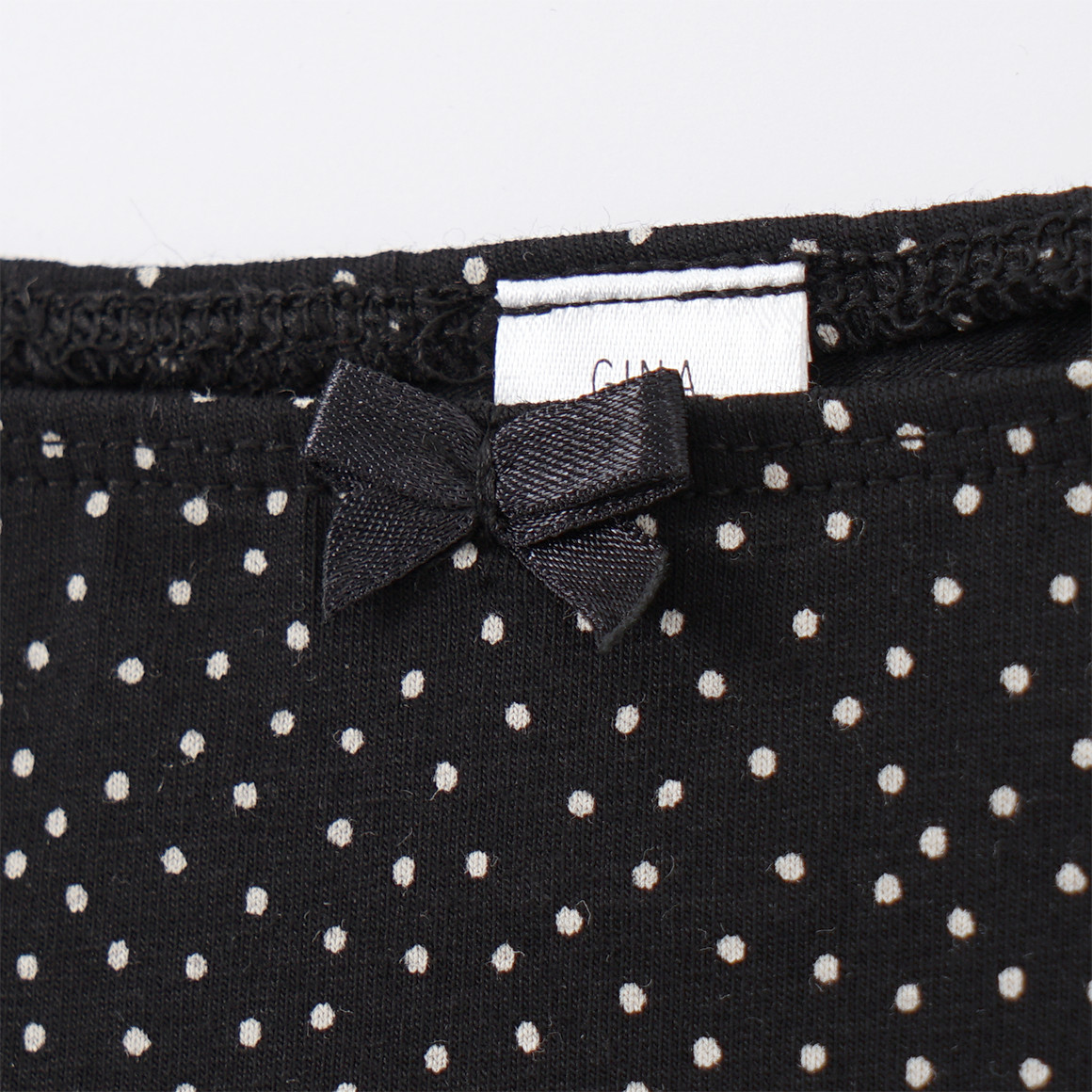 Gina Benotti 4 Damen Pantys mit Bio-Baumwolle weiss / schwarz