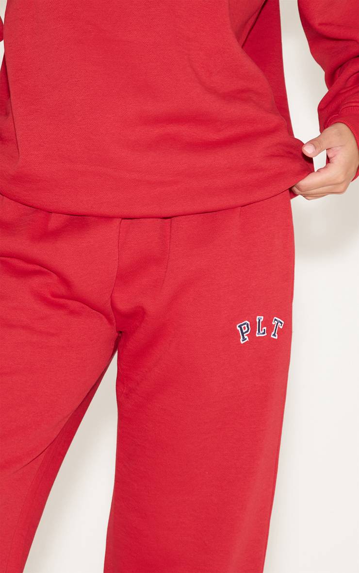 Rouge Pantalon De Jogging À Revers Avec Logo