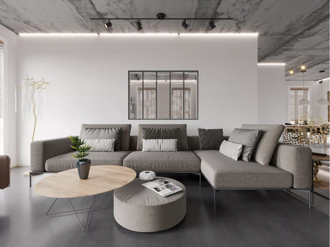 Verrière atelier en aluminium thermolaqué - 150x105 cm - Noir - BAYVIEW