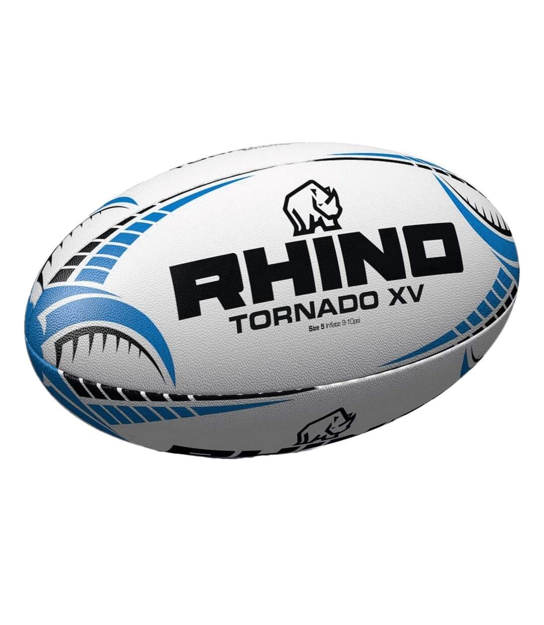 Rhino - Ballon de rugby TORNADO (Blanc) (Taille 5) - UTRD1453