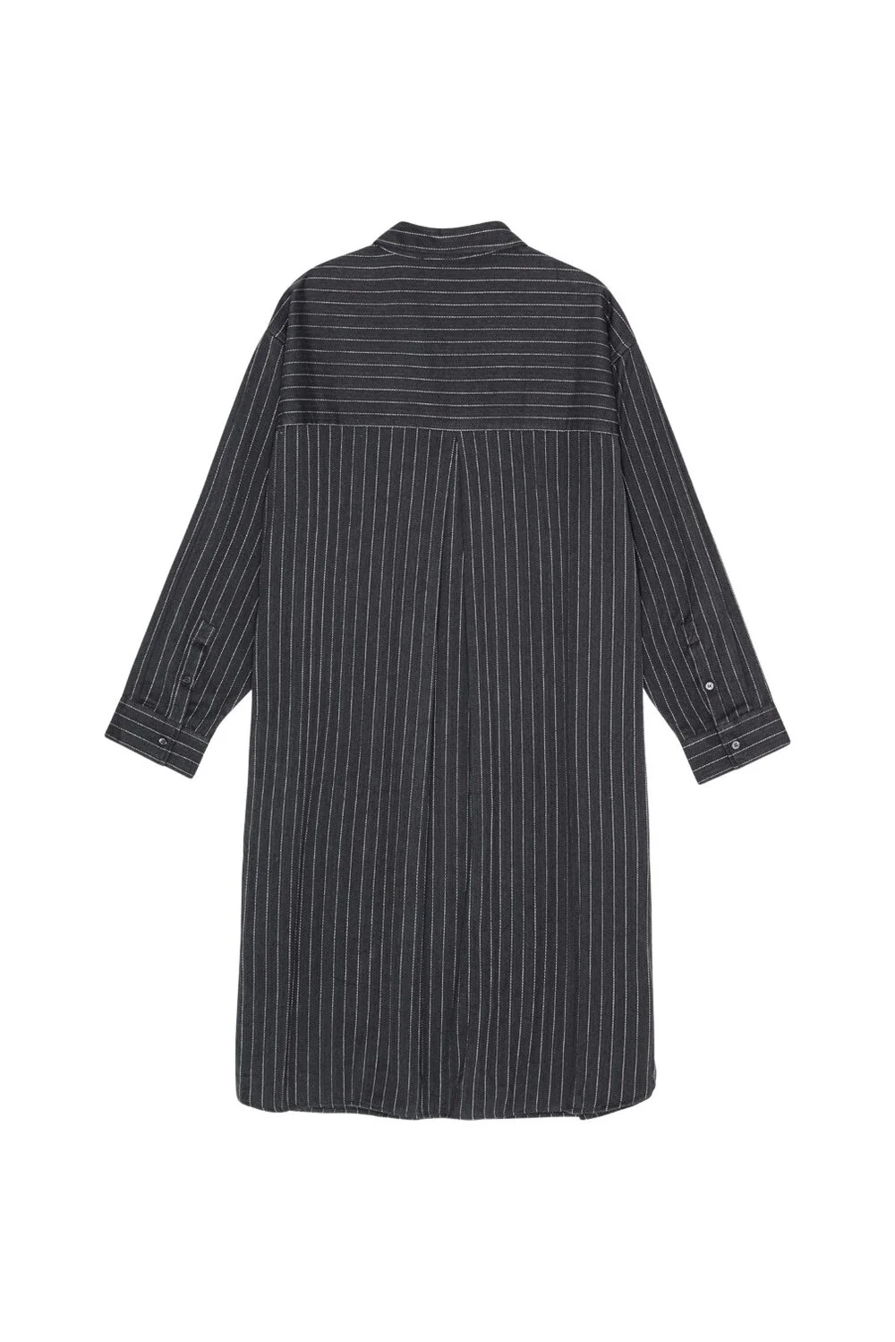Moshi Moshi Mind  Relieve stripe skjortekjole - moonless / taupe