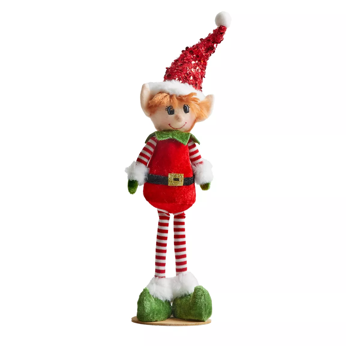Lutin farceur longues jambes (H30 cm) Pipo en Père Noël