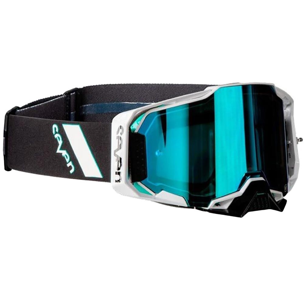 100% - Masque Armega X Seven Synergy - Blue Mirror Noir / Blanc