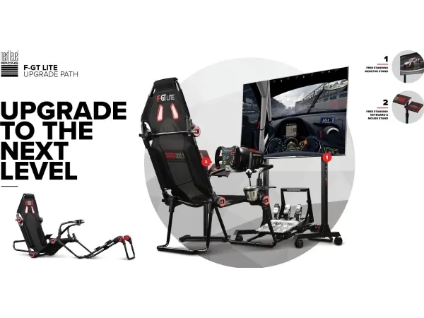 Next Level Racing F-GT Lite - Racersimulationscockpit - vippe