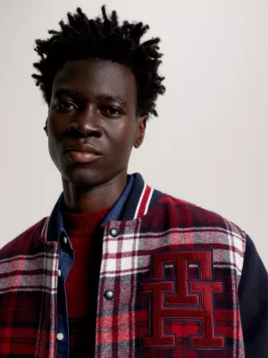 Jaqueta Bomber Varsity TH Monogram Tartan