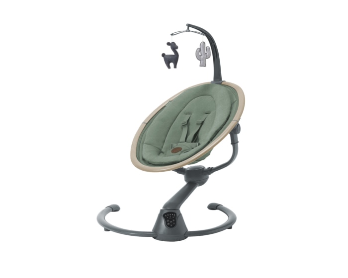 Cassia Elektrische Schaukel 0 - 6 M   0 - 9 kg    Automatische Bewegungserkennung  |    Um 360° drehbarer Sitz  |    12 beruhigende Melodien  |    Besonders geringes Gewicht |