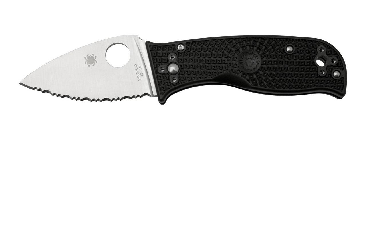 Spyderco Lil' Temperance 3 Lightweight C69SBK3 serrated zakmes, Sal Glesser design
