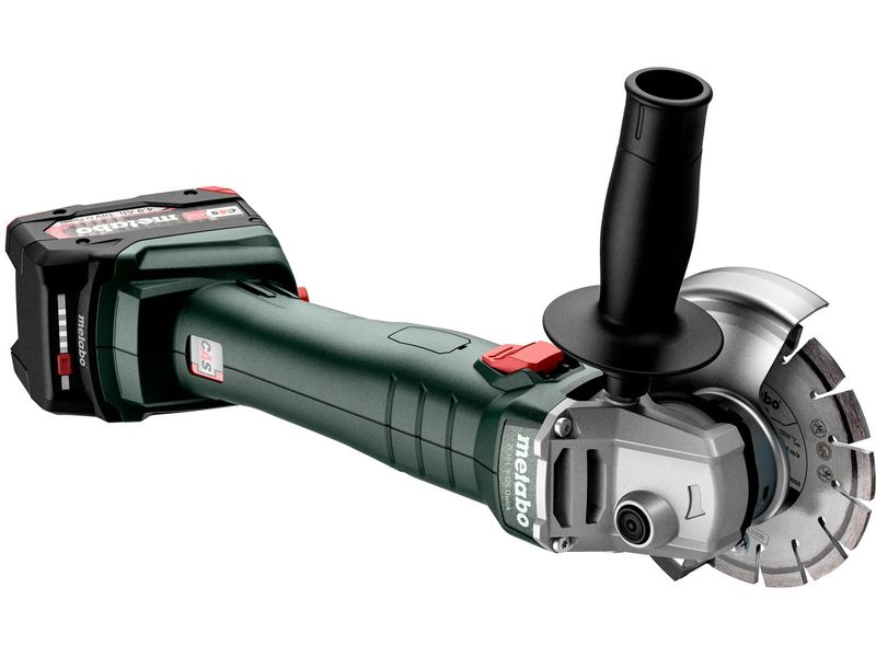Metabo Akku-Winkelschleifer W 18 L 9-125, Solo, Ø 125 mm Robuster Akku-Winkelschleifer mit starkem Motor und schlanker Bauform für den universellen Einsatz