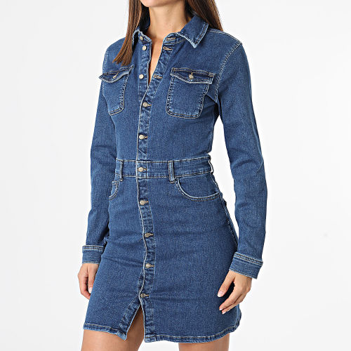Robe Jean Manches Longues Femme Annika Bleu Denim