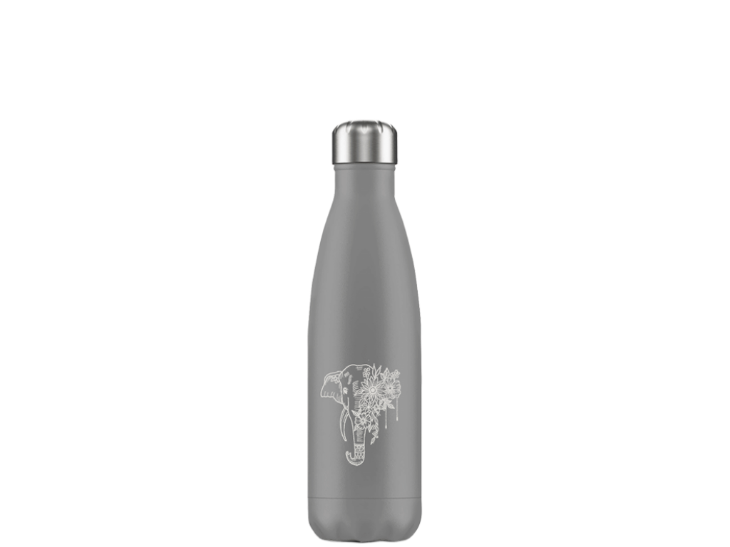 Flaske 500 ml  rvs drinkfles - elephant