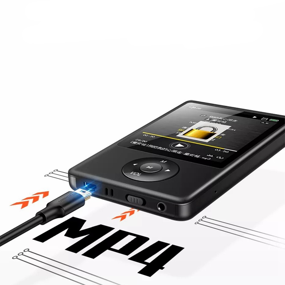 (2m) USB A auf Mini USB Ladekabel Datenkabel - Schwarz