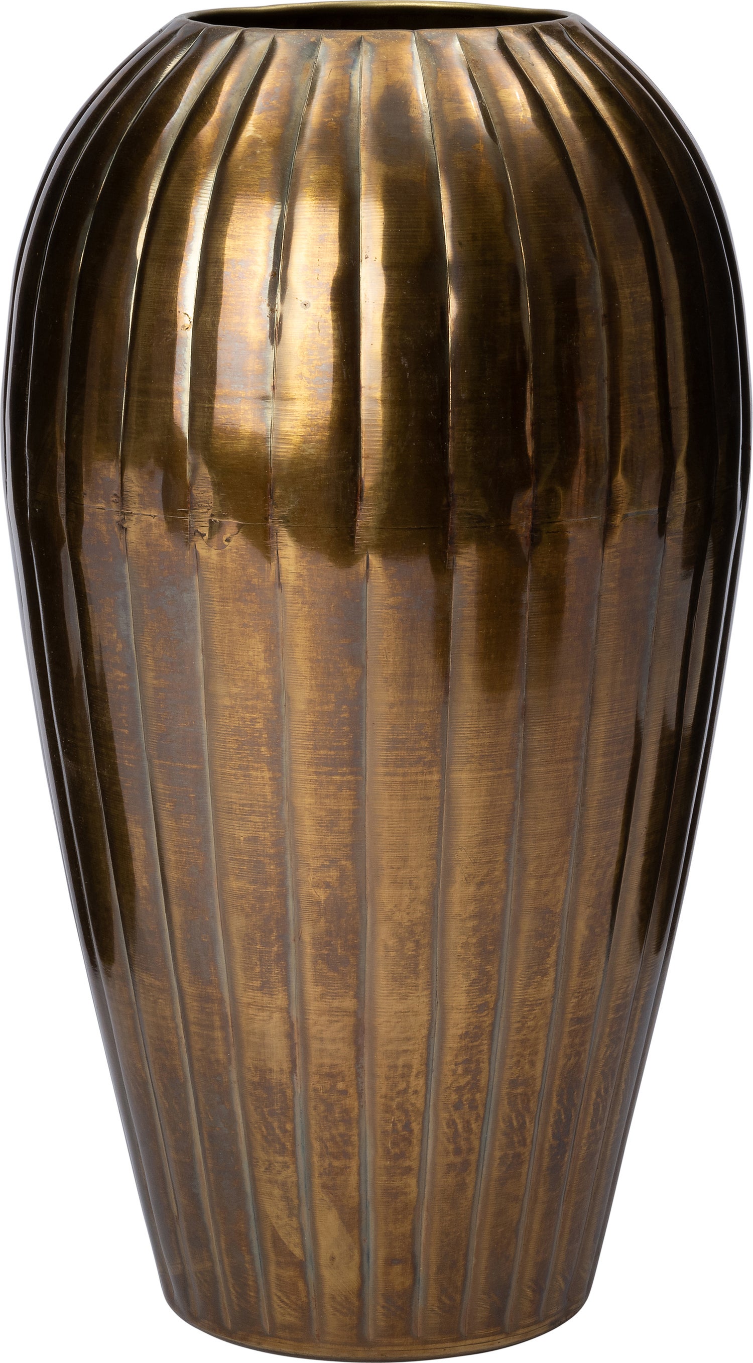 Intratuin vaas Verda messing D 19 H 35 cm