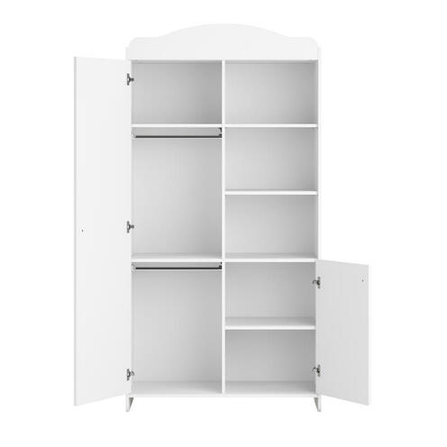 Armoire 2 portes MEGEVE Blanc - VOX