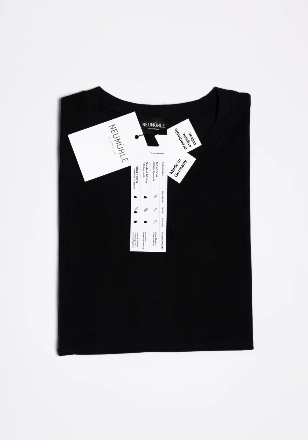 Neumuhle T-Shirt Mono Shirt Black Coal