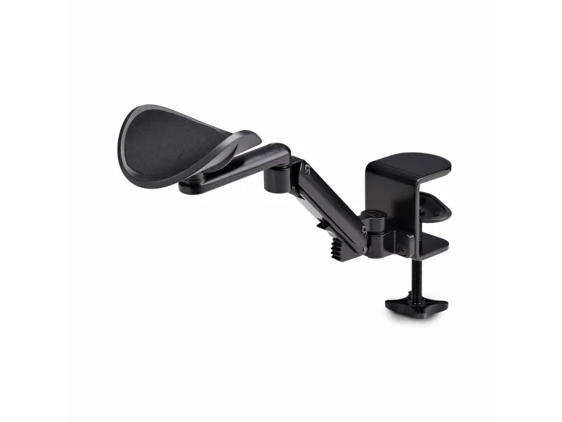 StarTech.com Adjustable Arm Rest For Desk, Clamp-On Install/No Drilling - Monteringssæt (armstøtte) - aluminium, stål, plastik - sort - skrivebordsmonterbar