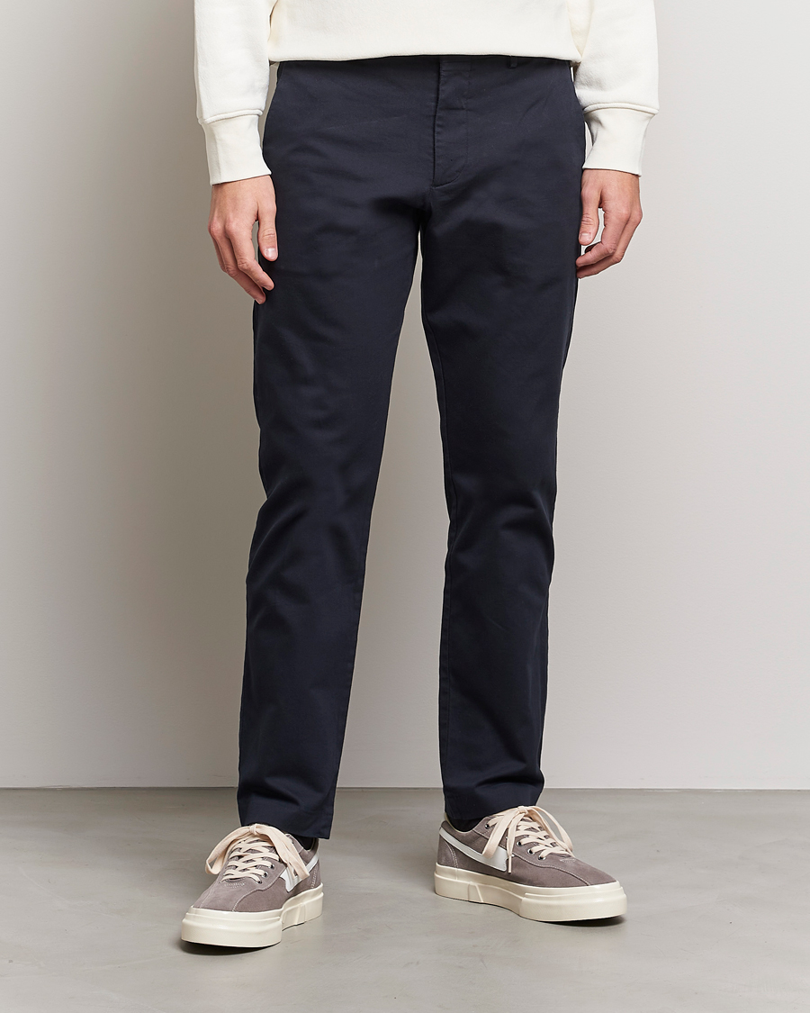 NN07 Theo Regular Fit Stretch Chinos Navy Blue