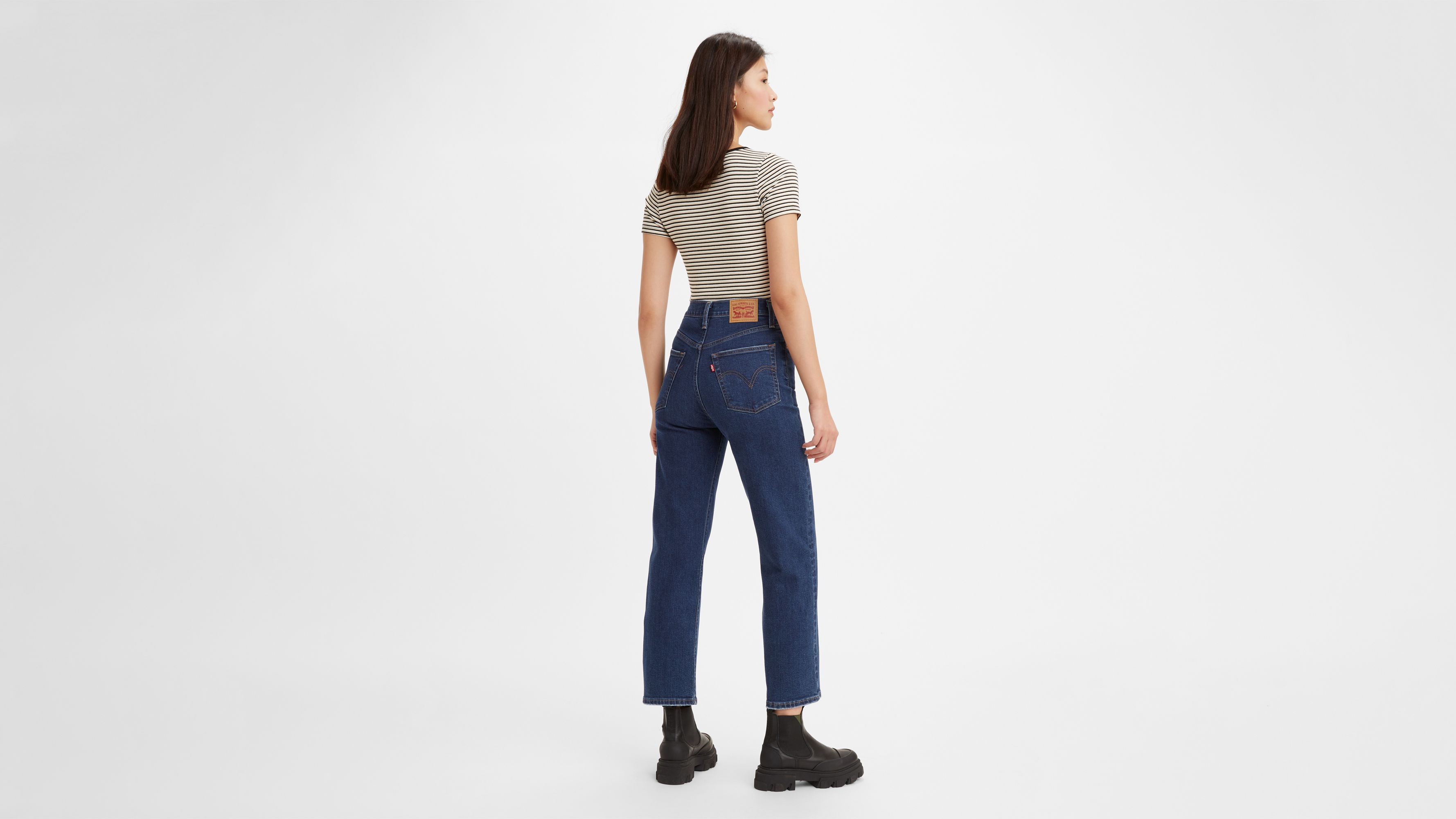 Jean Ribcage Droit Cheville - Winter Evening - Bleu