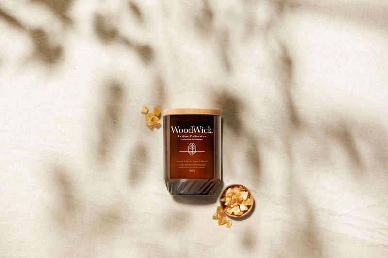 WoodWick ReNew Geurkaars - Incense & Myrrh - 55 Branduren