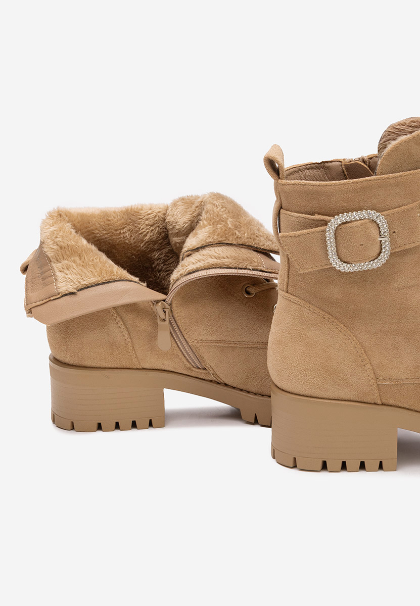 Bottines femme kaki Garneta
