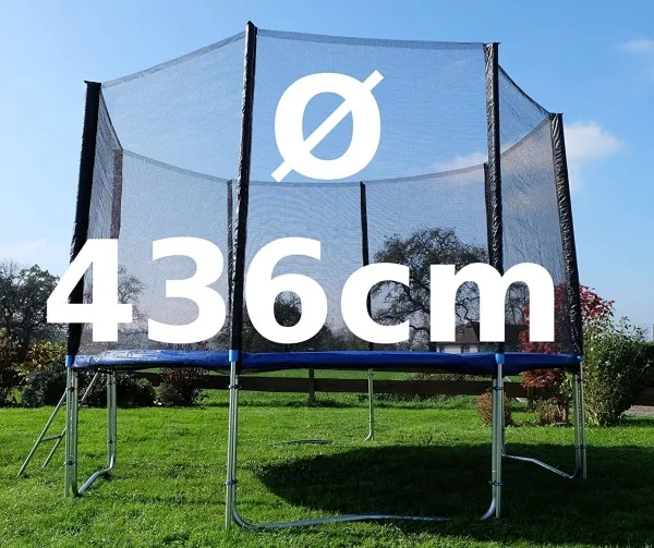 Salta Trampolin Comfort Edition Ø396 cm, sort inkl. sikkerhedsnet (805-600)