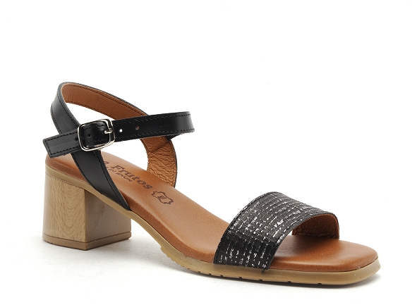 Eva frutos nu pieds talons femme 3490 noir