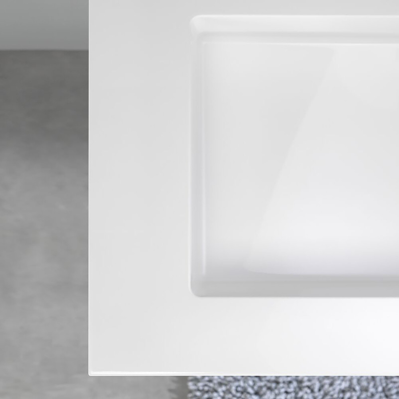 Tiger Maryport Meubelset 120 cm met 4 lades Mat wit inclusief Quadro wastafel Hoogglans wit