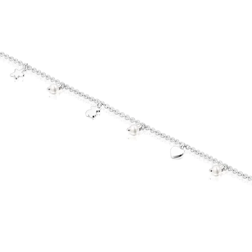 Pulseira Cool Joy em prata e pérolas
