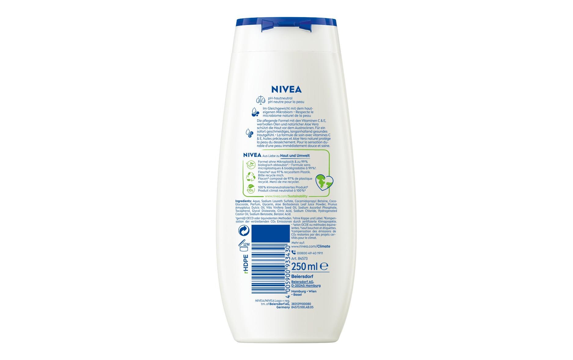 Duschgel Creme Aloe 250 mlPflegende und verwöhnende Cremedusche für ein sauberes Gefühl