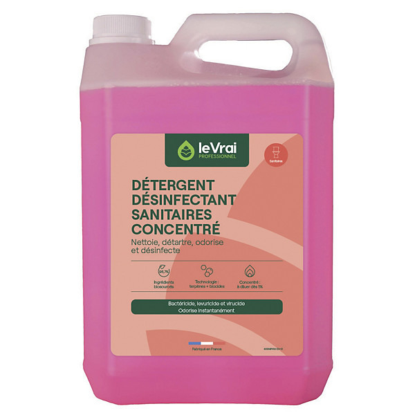Nettoyant désinfectant détartrant sanitaires Le Vrai Bruyère 5 L