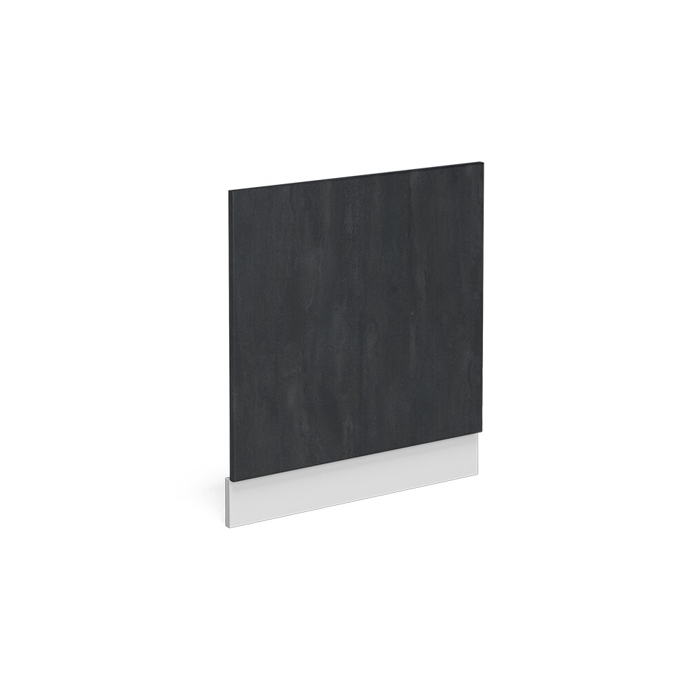 Vicco Geschirrspülerblende R-Line Schwarz Beton Weiß 60 cm mit Arbeitsplatte Anthrazit