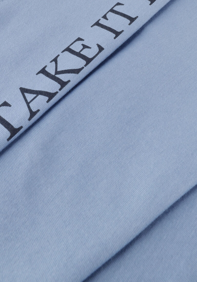 NIK & NIK blauwe nik & nik t-shirt take it easy t-shirt