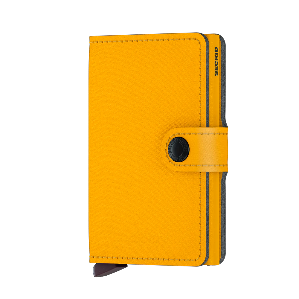 SECRID  Minipung med kortholder, 4-6 kort - Ochre