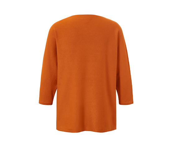 Feinstrickpullover, orange