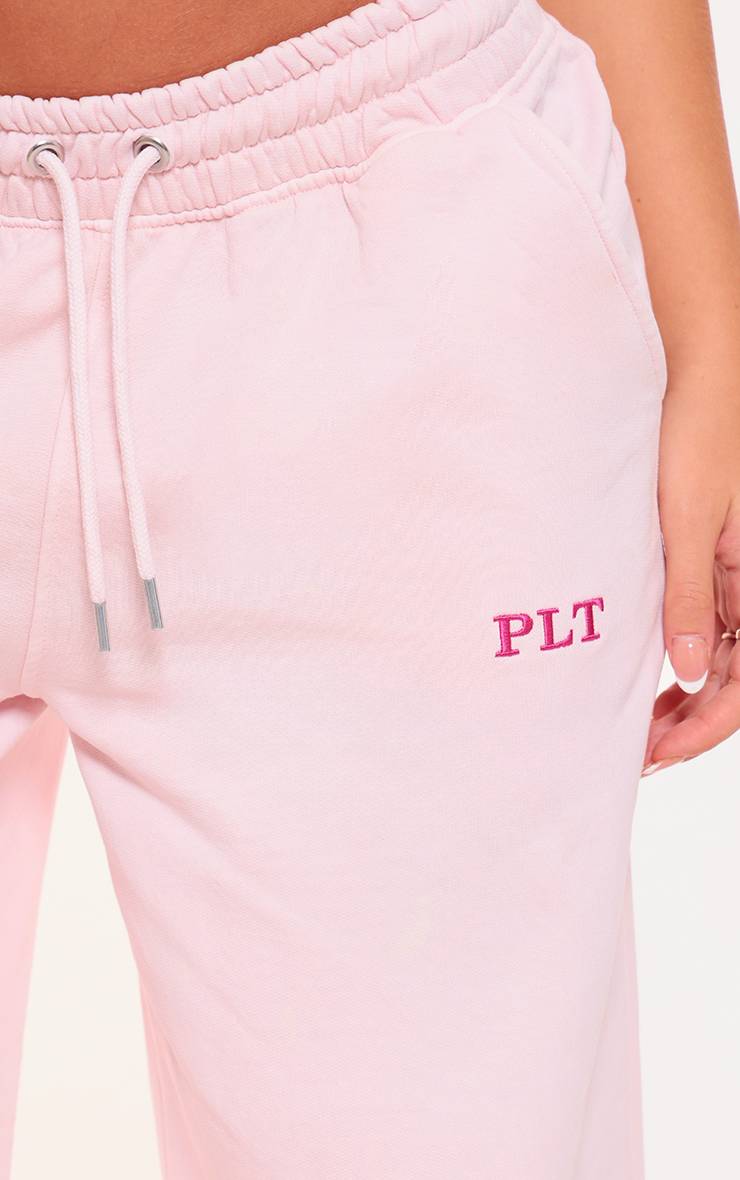Rose Clair Joggers Larges Délavés