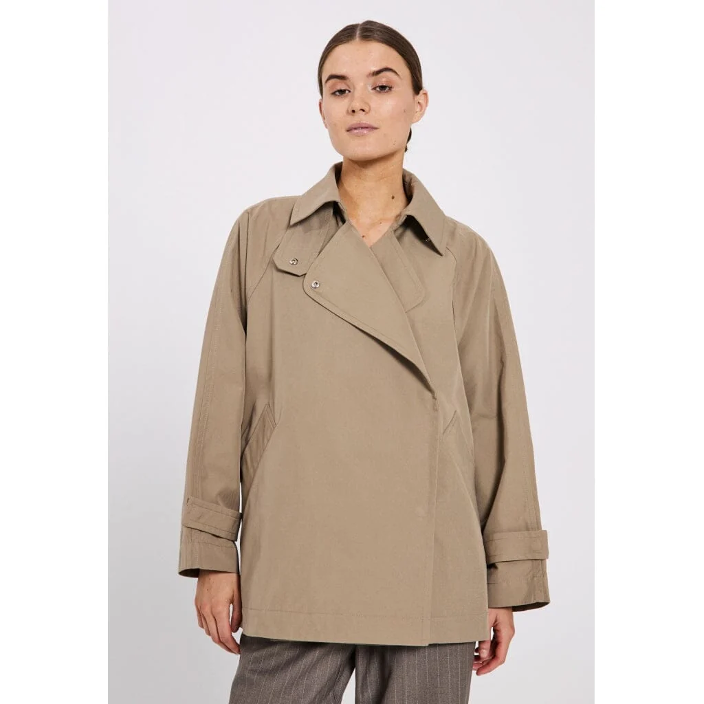 NORR Vana Short Trench Coat