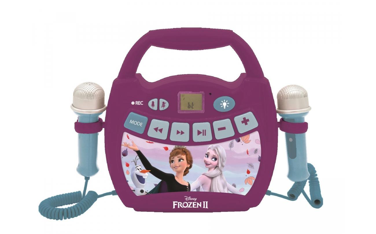 Frozen 2 bluetooth karaokespeler met 2 microfoons
