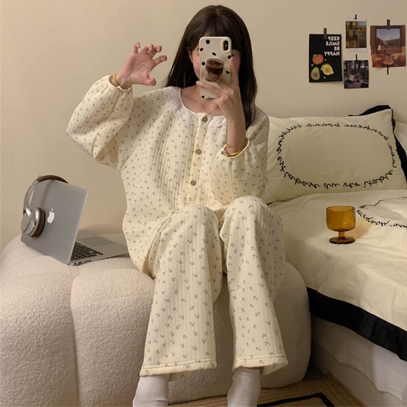 Dazzli - Pyjamaset: Shirt met patroon + Broek