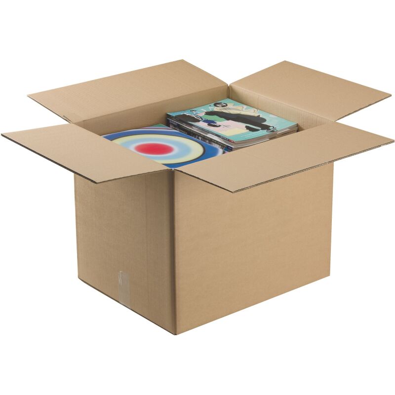 Carton Caisse américaine kraft brun double cannelure L 50 x l 40 x H 40 cm