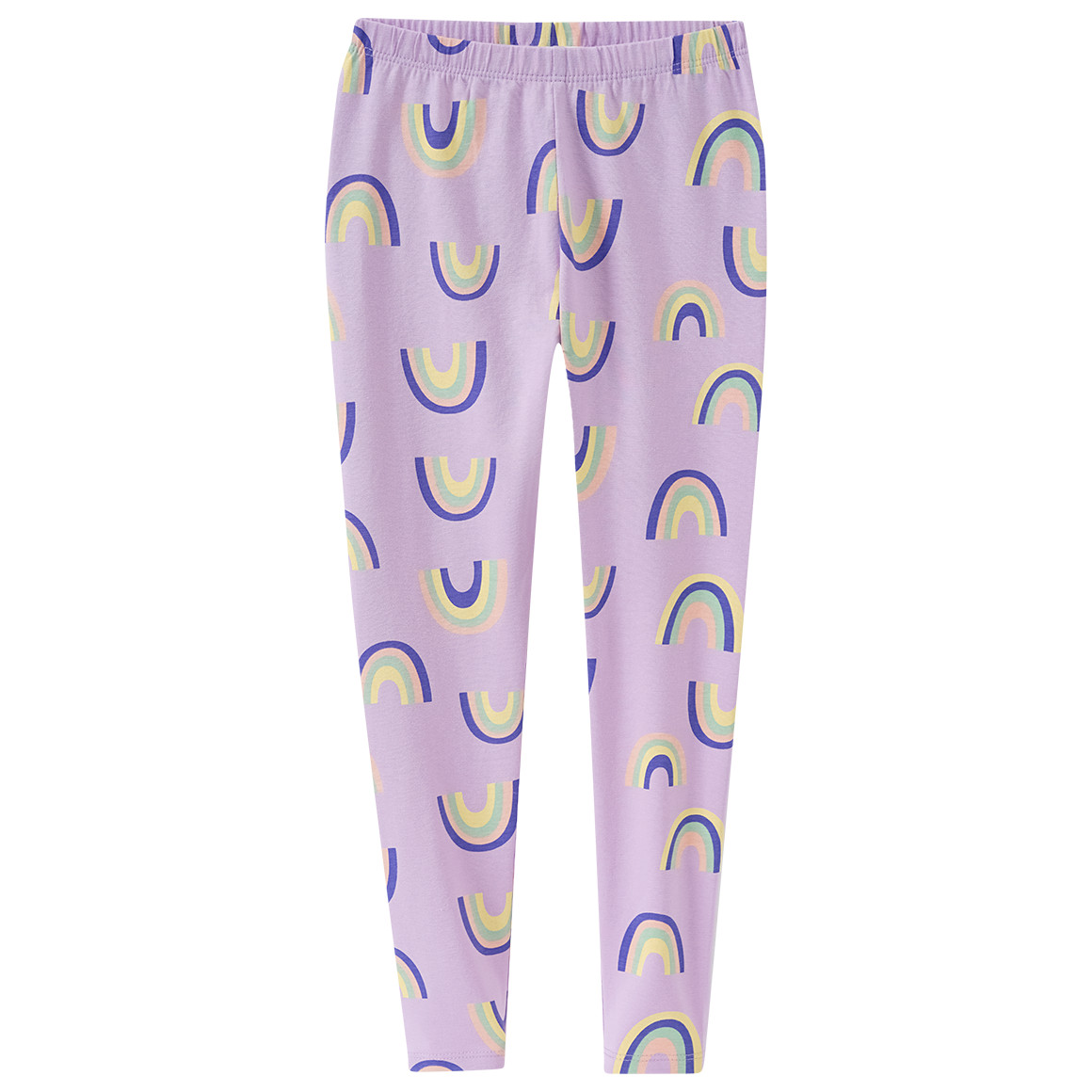 Famy 2 Mädchen Leggings im Set helllila / salbei