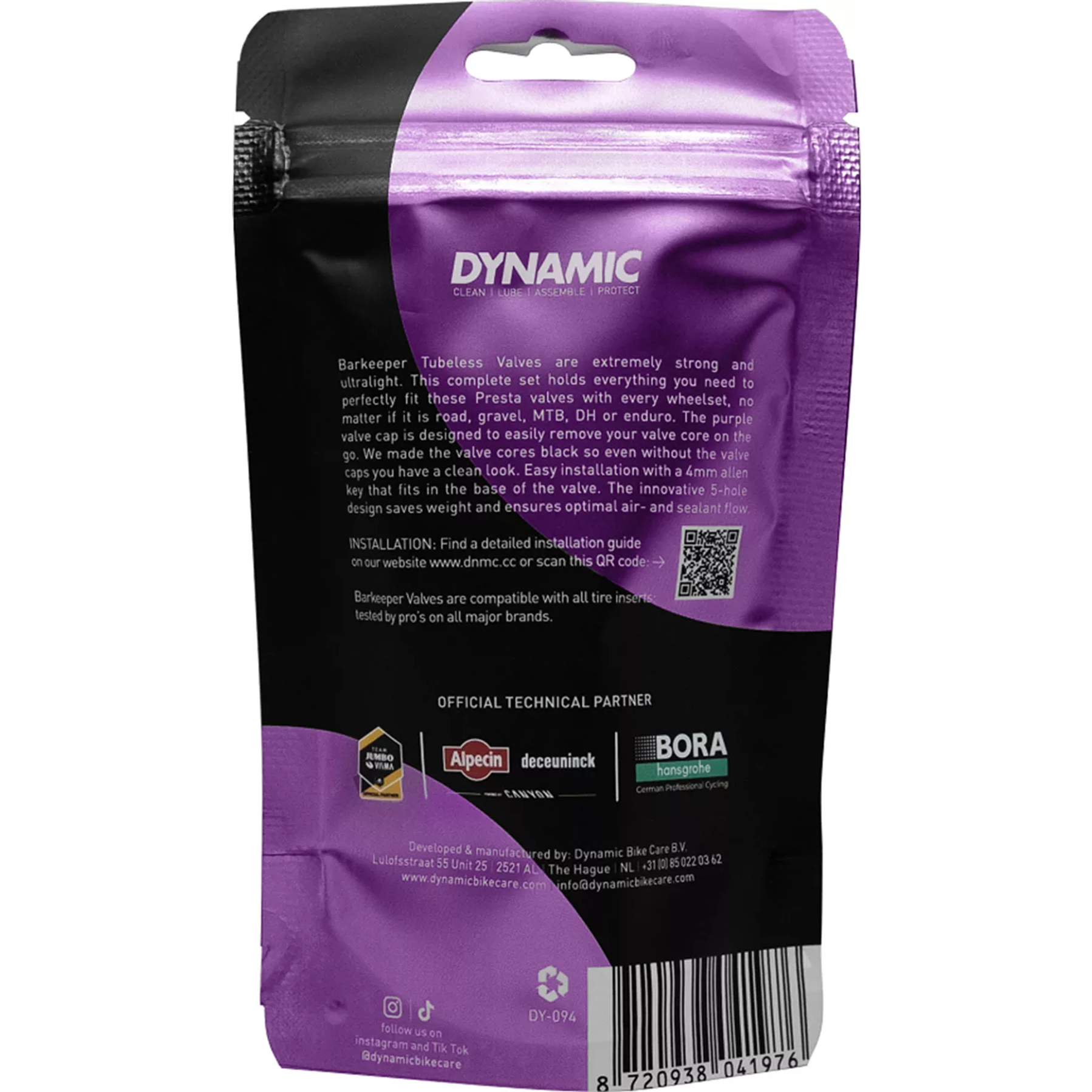 Dynamic Bike Care Barkeeper Tubeless Ventiel Set