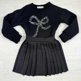 Pleated School Skirt - zwart