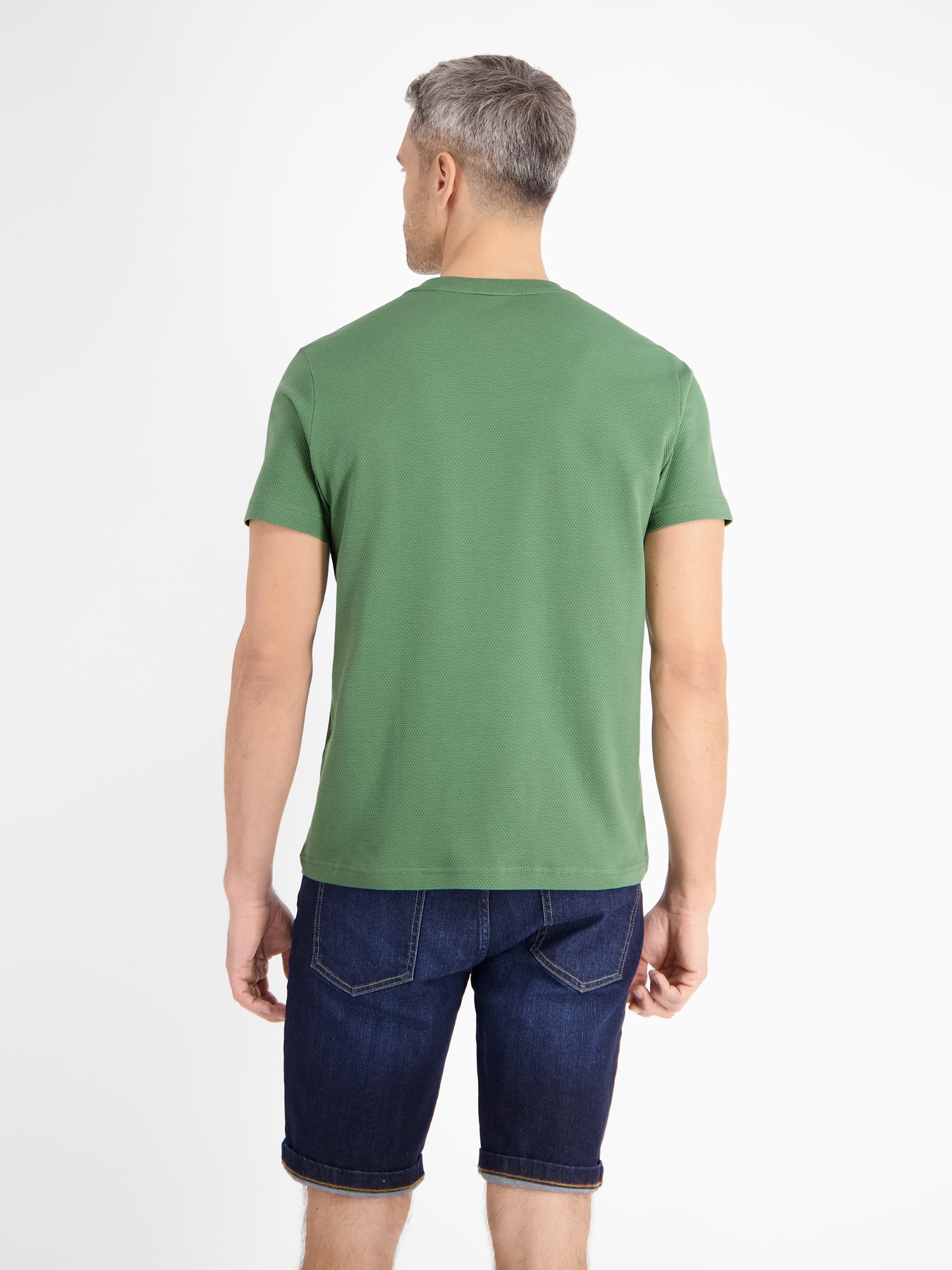Herren T-Shirt in Waffel-Piqué