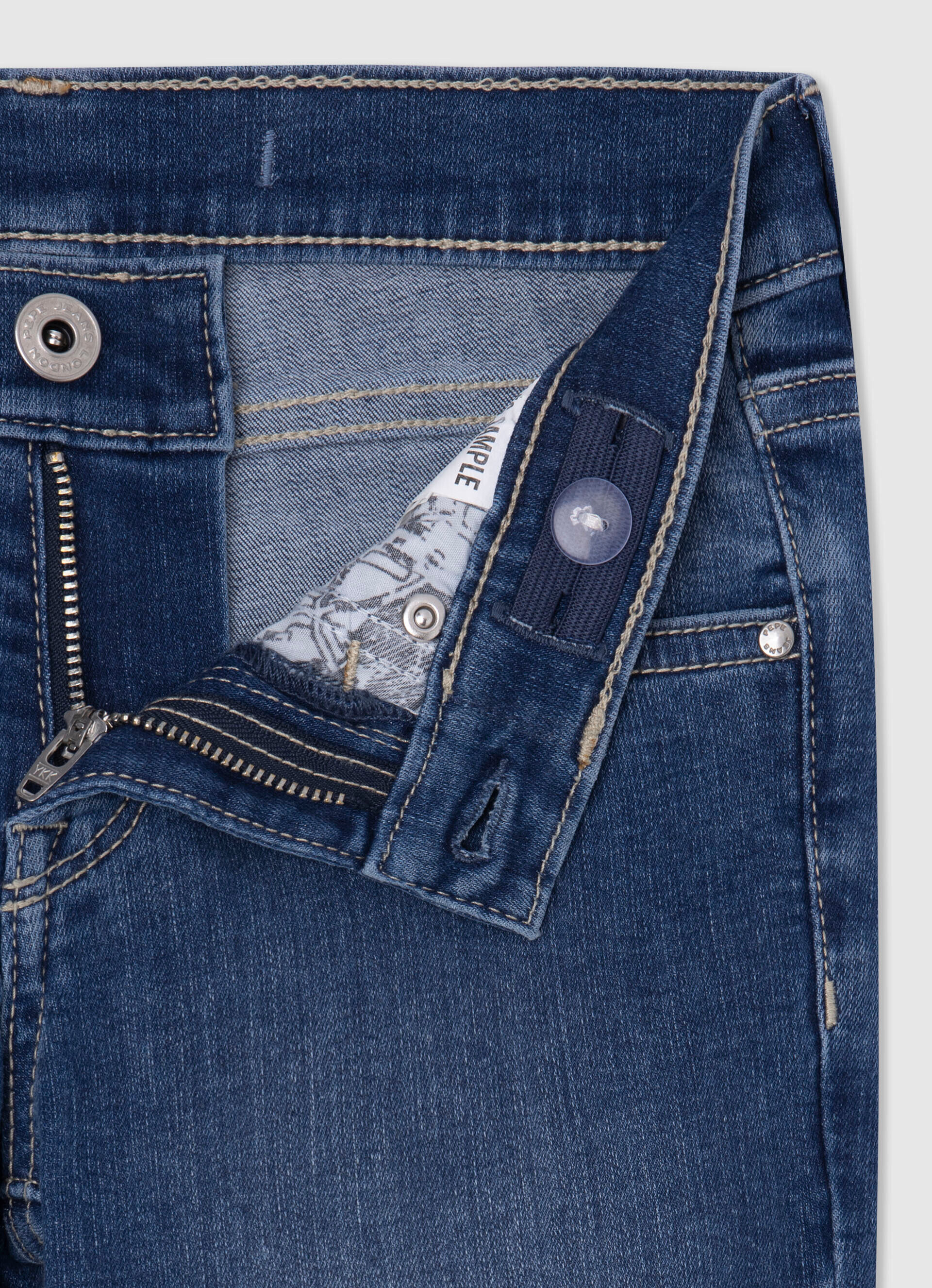 Calça jeans skinny de cintura média PIXLETTE FIT - jeans