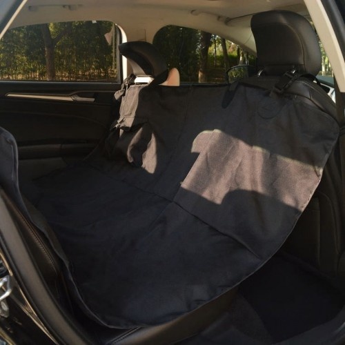 Capa para banco traseiro de carro, preta