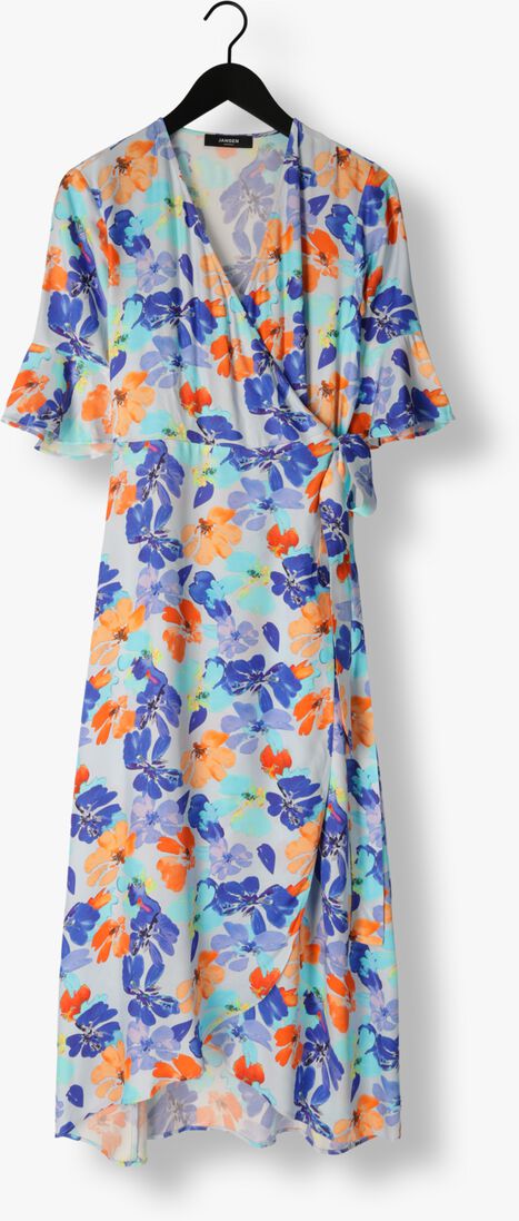 JANSEN AMSTERDAM multi jansen amsterdam maxi jurk wp549 printed long wrap dress