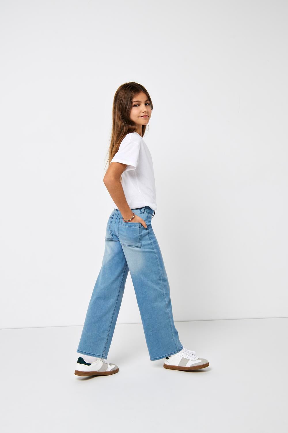 KOGSYLVIE Weiter Beinschnitt Jeans Light Blue Denim