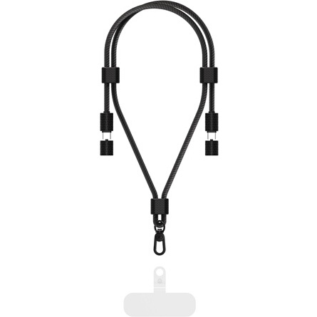 Câble téléphone portable Force Power Renforcé C/C 3A - Format Dragonne Noir